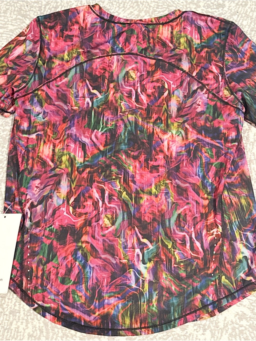 Lululemon /// Women’s High Neck Running and Training T-Shirt - Hyper Flow Multi - Picture 7 of 11